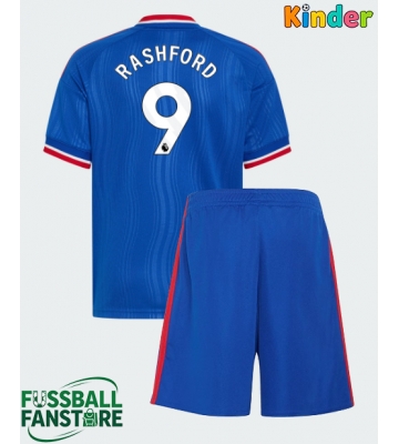 Manchester United Marcus Rashford #9 Replik Auswärtstrikot Kinder 2026-27 Kurzarm (+ Kurze Hosen)
